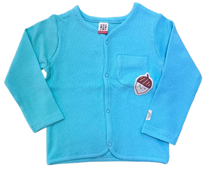 Organic Cotton Micro-Rib Henley Long Sleeve Tee