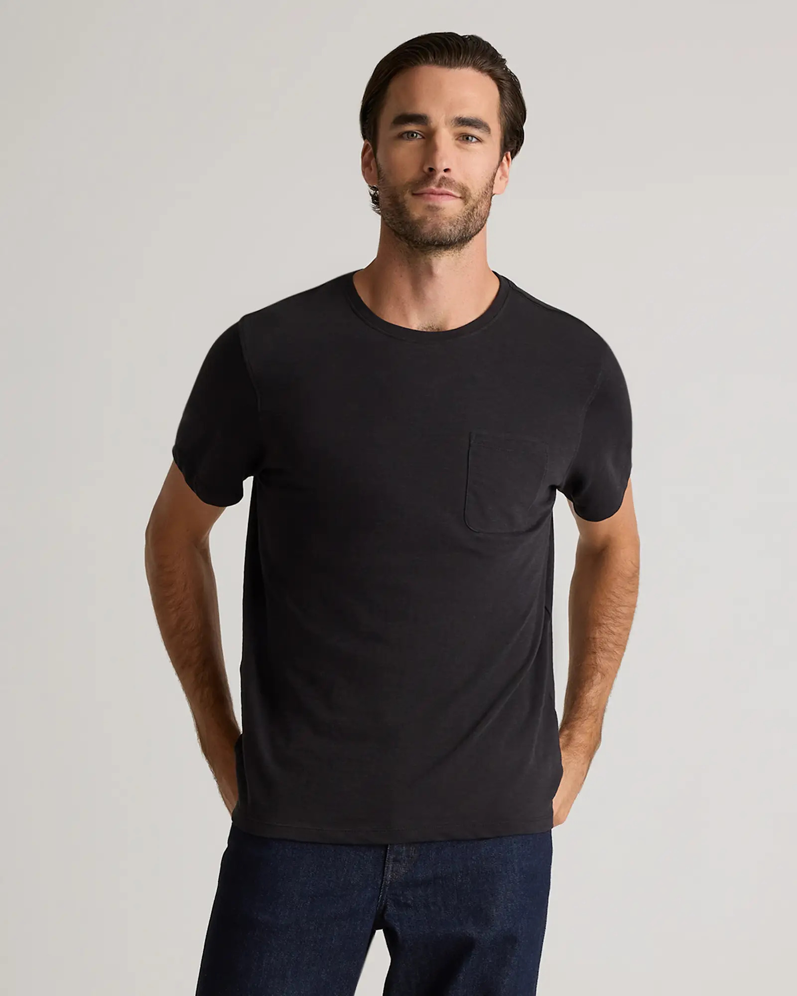 100 Organic Cotton Slub Pocket Tee